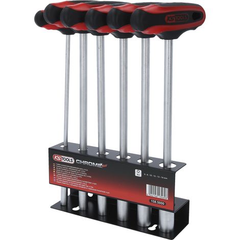 KS TOOLS Destornilladores de vaso con mango en T 6 piezas 6-14 mm - 158.5000 (1/5)