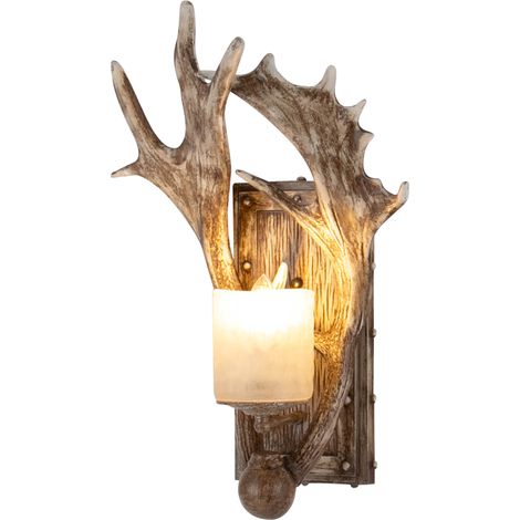 Lampe murale brun clair, lampe murale décorative 220V, lanterne murale rétro, Luminaire (1/5)