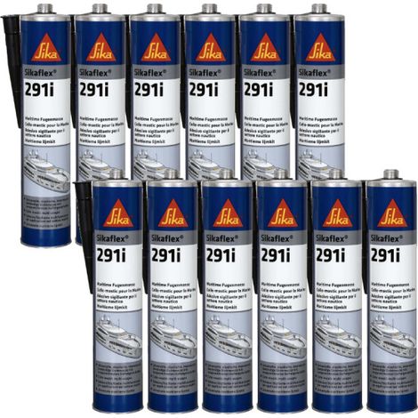 Set di 12 sigillanti marini SIKA Sikaflex 291i - Nero - 300ml (1/4)