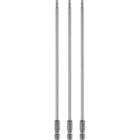 3Pcs Embout Tournevis Torx TT15 1/4" Hex Tige Longueur 8" (200mm) (1/5)
