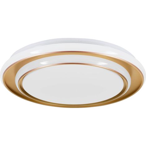 Eglo LED Deckenleuchte Moschetta gold weiß Ø 40 x 7 cm warmweiß-kaltweiß