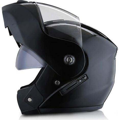 1 casque intégral, pour moto et vélo électrique, avec double rétroviseur, usage quatre saisons, unisexe (1/5)