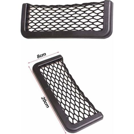 Bardusch-Lot de 2 Filets de Rangement pour Coffre de Voiture Noir Magique 20x8.5 cm (1/5)