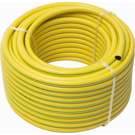 Werka Pro – Tuyau d'arrosage renforcé 50 m – Ø15 mm anti-vrille – PVC sans phtalate – Pression 24 bars – Poids 150 g/m - PRO 150 G