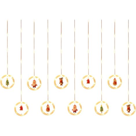 Rideaux lumineux LED, guirlandes de Noël pour fenêtre, sapin, mariage, extérieur (1/5)