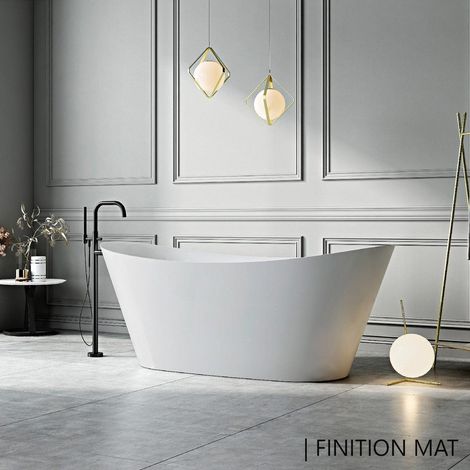 Vasca freestanding ovale PALMA bianca Opaca 170 cm