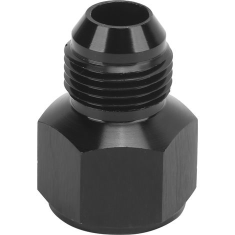 Raccord de ligne d'huile AN10 vers AN8 en aluminium anodisé noir, accessoire automobile (1/5)
