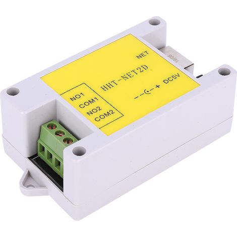 Module relais réseau IP 2 canaux avec télécommande pour domotique DC5V HHT NET2D (1/5)