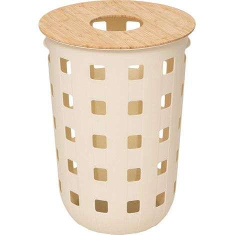 Cesto portabiancheria harmony in argilla 60l - 5five (1/5)