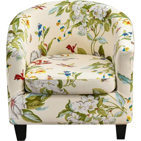 Housse Fauteuil Cabriolet 1 Place Housse de Chaise 2 pièces avec Housse de Coussin Printemps (1/5)