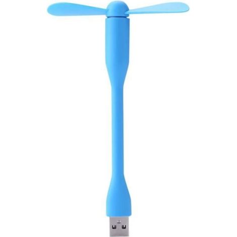 Ventilateur USB - Portable Flexible - Silencieux 25 dB - Pour Power Bank PC Ordinateur Portable - 145x80x15 mm