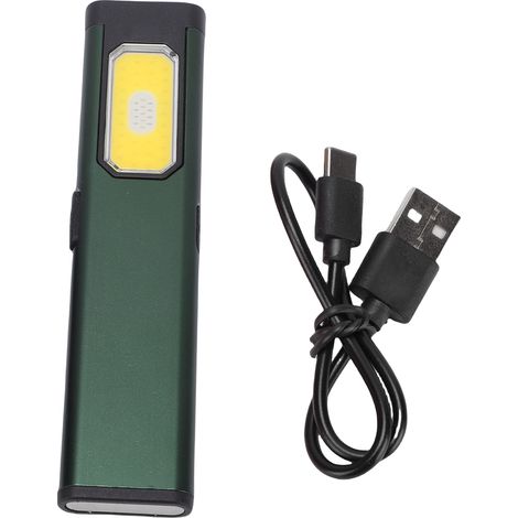 Lampe de poche magnétique EDC étanche, 5 vitesses, éclairage réglable, poche plate Portable pour le Camping, vert (1/5)