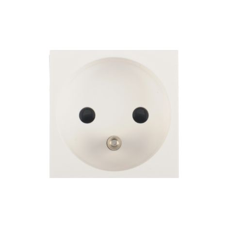 Legrand 077113 Elektrische Steckdose Legrand Mosaic - 2P+T gerade - spezielle Verlegung und 4 mm2 - 2 mod - weiß