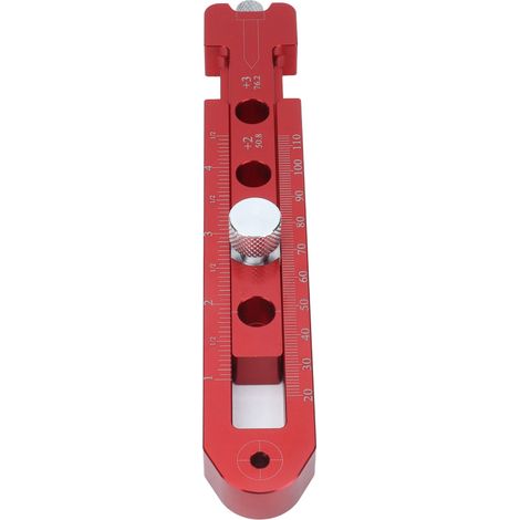 Compas de menuiserie à tracer réglable en alliage d'aluminium, avec pointe fixe pour marquage industriel, système métrique et britannique. (1/5)