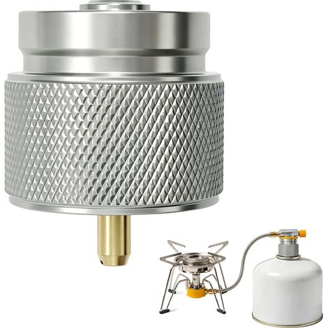 Universal Gas Cartridge Adapter, Camping Stove Adapter, Butane Propane Gas Cartridge Converter, Gas Tank Connector, Compact Accessory for Camping Hiking Picnic Stove (1/5)