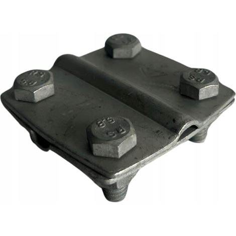 Conector cruzado de protección contra rayos para cable y cinta 4 x M8 s -30 GALVANIZADO POR INMERSIÓN EN CALIENTE (1/2)
