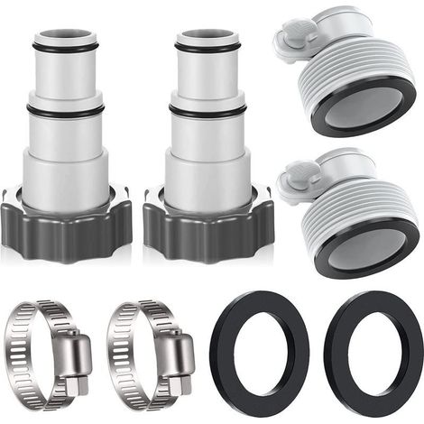Gotrays – Aspirateur de piscine 32 à 38 mm – Adaptateurs de tuyau pour filtration Intex – Connexion étanche – Plastique résistant à la corrosion (1/5)