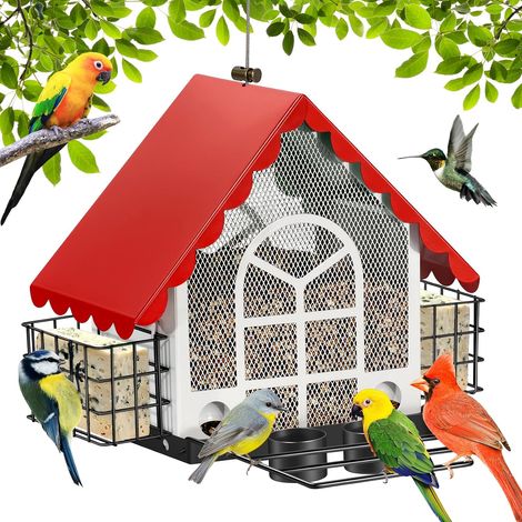 Mangeoires pour Oiseaux pour l'extérieur, mangeoire de Grande capacité (1/5)