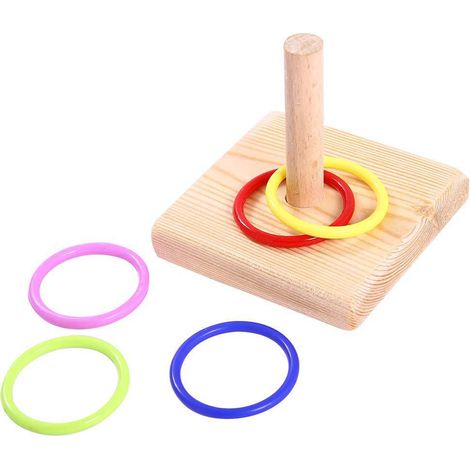Jouet Éducatif Pour Oiseaux - Tableau D'Entraînement Avec Anneaux Colorés Et Panier De Basket - Pour Conures Et Perruches - Lot De 2 Pièces (1/5)