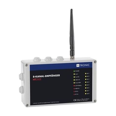 H-Tronic HT200E Ricevitore senza fili 8 canali Frequenza 868.35 MHz, 869.05 MHz, 869.55 MHz 12 V Raggio di azione Max. (1/2)