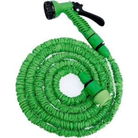 Soavoa Tuyau d'Arrosage Extensible 7,5m avec Pistolet 7 Fonctions, Flexible Léger pour Jardin, Terrasse et Nettoyage Voiture (1/4)