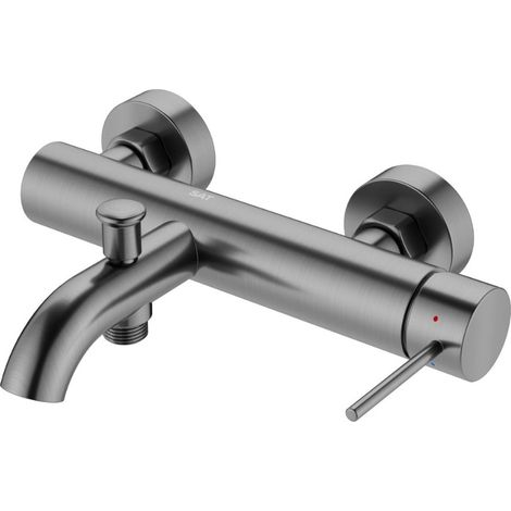 Swiss Aqua Technologies Aurum Wand-Badewannenmischer 150 mm mit Hebel ohne Brauseset, gun metal (SATBAUR222BGM)