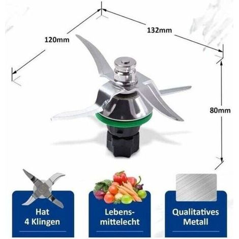pair Couteau Thermomix TM5, Lame pour Robot Thermomix Vorwerk TM5, Pièce Détachée et Accessoire de Rechange - RWAccessoires cuisine et cuisson