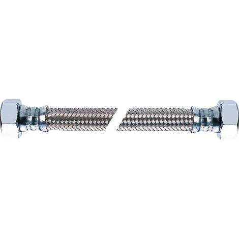 Tucai Verbindungsschlauch Edelstahl 50 cm Silber