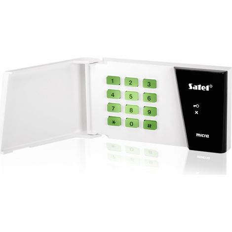 Satel MKP-300 Funk-Tastatur schwarz und weiß mit Hintergrundbeleuchtung