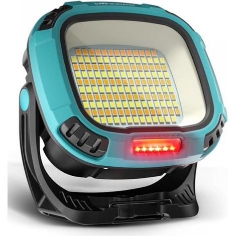 Lampe De Travail LED - Rechargeable 5000 mAh - 18 Modes D'éclairage - Étanche Et Anti-chute - Avec Support Magnétique Et Crochet - Pour Atelier Garage Camping Extérieur - 1 Pièce (1/5)