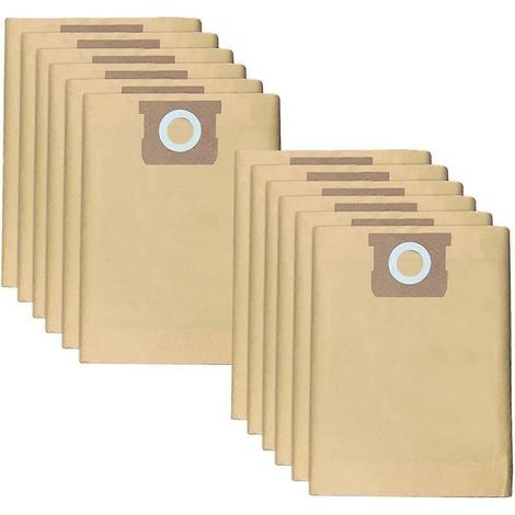 Lot de 12 sacs à poussière DXVA19-4101 pour aspirateurs eau et poussière DeWalt 6-10 gallons (DXV06P, DXV09P, DXV10P, DXV10S) (1/5)