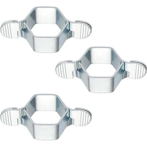 Lot de 3 paires de clés à tuyau amovibles universelles avec clé hexagonale creuse pour tuyaux d'eau de salle de bain, clé de robinet pour espaces restreints (1/5)