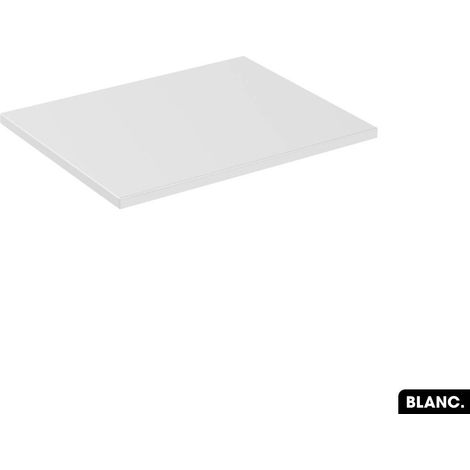 Plan de vasque en bois BLANC L.60 x P.46,5 x H.2 (1/3)