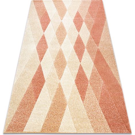 Teppich FEEL 5674/17911 Diamanten beige/terrakotta orange 140x190 cm (1/5)