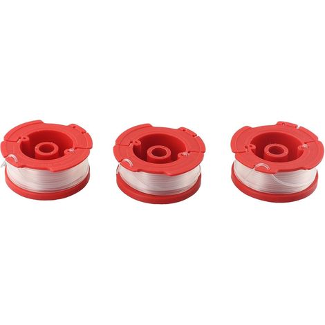 3er-Pack Ersatzspulen für Craftsman CMCST900, CNCST910 und CMESTA900 Freischneider, vorgewickelter Nylonfaden, 0,2 cm x 9,1 m, rote Köpfe
