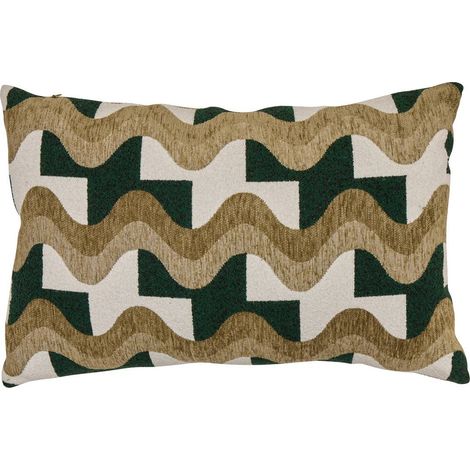 Coussin Floe vert Kaki 58x38cm - Atmosphera créateur d'intérieur (1/4)