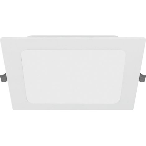 Spot LED encastrable plat 12 W 1200 lm – Plafonnier carré 4000 K blanc neutre IP40 – Panneau LED encastrable AC 220-240 V – 19,6 x 18 cm (1/2)