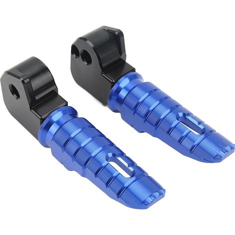 CNC-gefräste Aluminium-Motorrad-Fußrasten hinten, blau, 2 Stück, Ersatz für Honda FORZA 750 NSS750, Soziusfußraste (1/5)