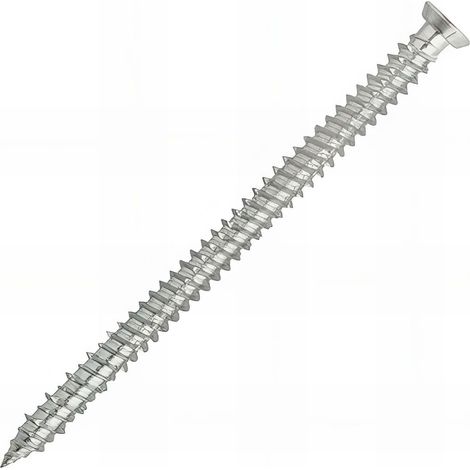 50 vis béton fixation directe spéciale huisserie, tête fraisée, TX30, zingué - 7.5 x 302 mm