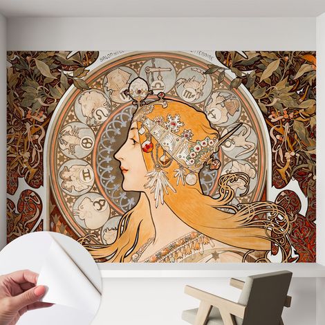 Tapete Selbstklebend - abwaschbar - trendige Wanddeko - elegant Fototapete Zodiac-Eleganz 152x104 cm (1/5)