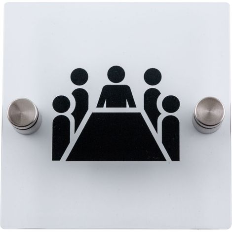Plaque de porte transparente - Salle de conférence - 4386119 (1/3)
