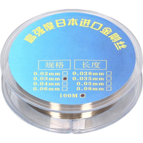 Fil de découpe en acier allié au tungstène pour séparation d'écran LCD, diamètre 0,03 mm, longueur 100 mètres, outil de réparation de précision. (1/5)