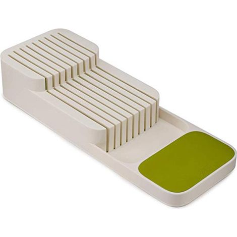Bloc à couteaux et à découper, organiseur de tiroir à couteaux de cuisine, porte-couteaux à double couche (1/5)