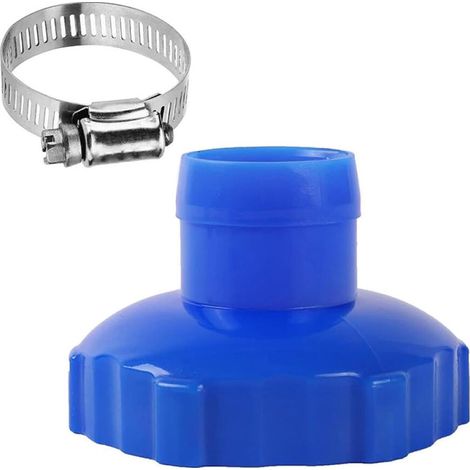 2pcs Adaptateur pour tuyau de skimmer, petit adaptateur de tuyau à tamis pour kit de skimmer de piscine hors sol (1/4)