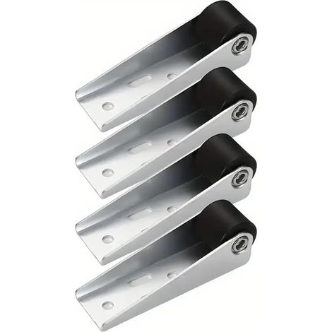 Lot de 4 roulettes universelles robustes avec vis Nylon silencieux