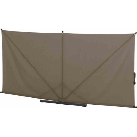 Siena Garden Sichtschutz Ben 150x280 cm taupe Gestell aus Stahl,Polyester Sichtschutz