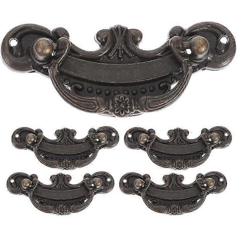 Set mit 5 Schubladengriffen für Küchenmöbel, Schrankgriffe, Vintage-Metall-Schubladengriffe (1/5)