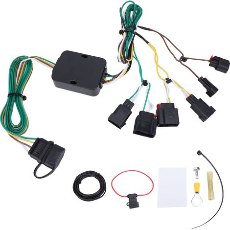 Kit faisceau câblage remorque 4 broches 56426 – Côté véhicule plat remorquage remplacement Grand Cherokee 2014-2021, électricité (1/5)