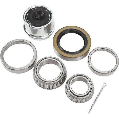 Kit di cuscinetti per mozzo ruota rimorchio da 3500 libbre, 7 pezzi, L68149 L44649, kit cuscinetti 171255TB, guarnizioni, adatto per da 1-1/16 pollici alla versione B. (1/4)