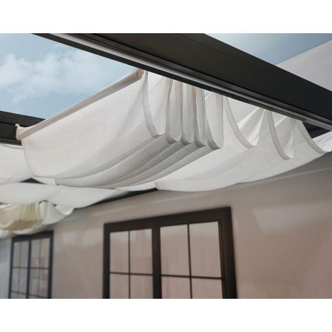 Canopia Tenda da Tetto Per la Pergola Stockholm 3.4X3.7 m Bianco (1/7)